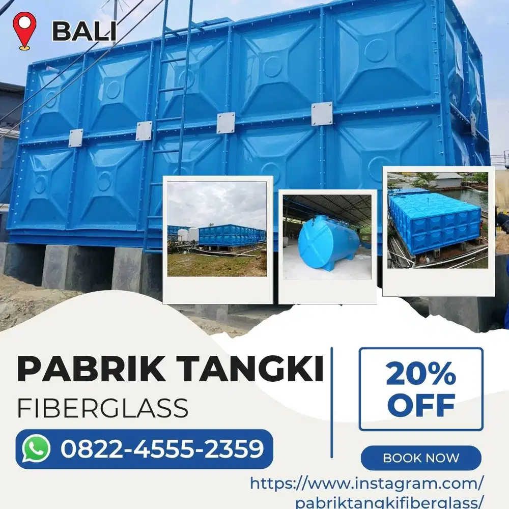 Tangki Fiberglass FRP-Panel Tank, Roof Tank & Ground Tank Badung Bali