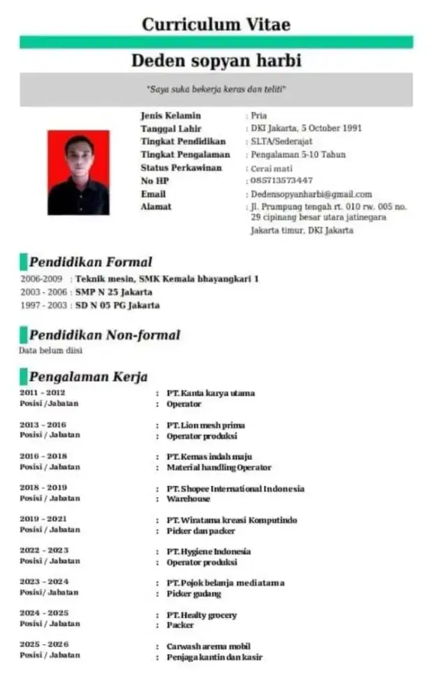 Mencari pekerjaan