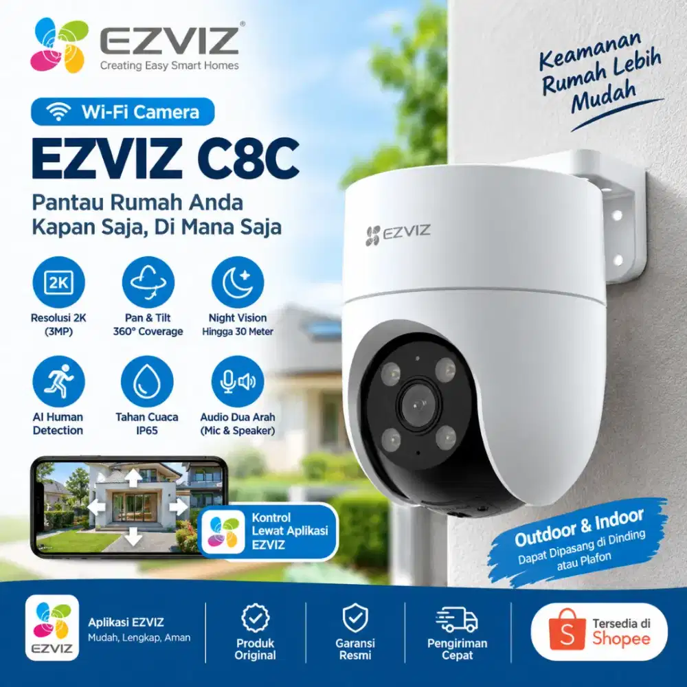 [CCTV WiFi] EZVIZ H8C 2MP outdoor kamera