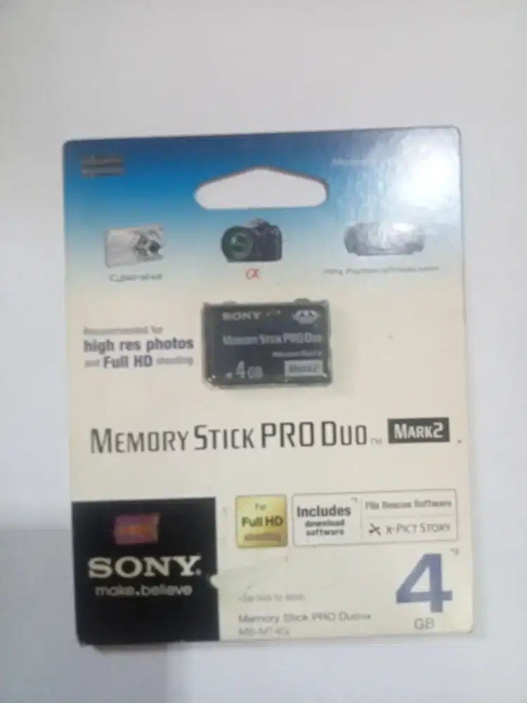 Memory Stick Pro Duo Sony 4 gb