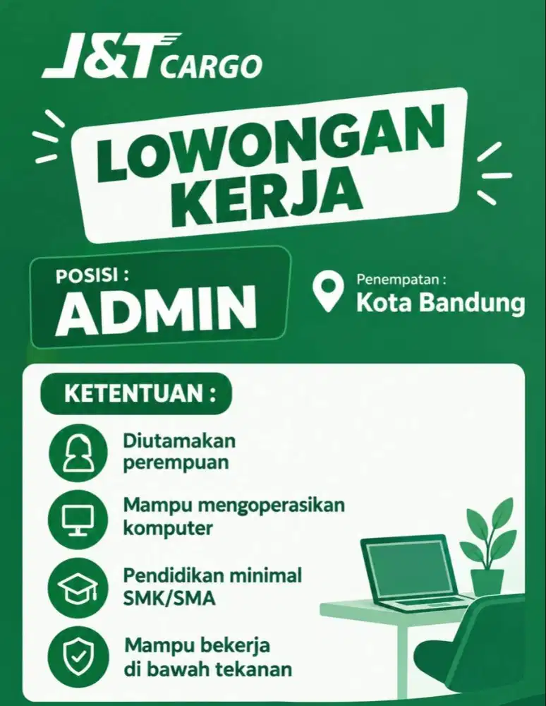 LOKER ADMIN J&T CARGO