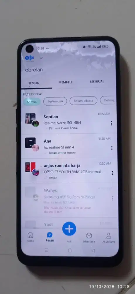 oppo A55 ram 4+1/64