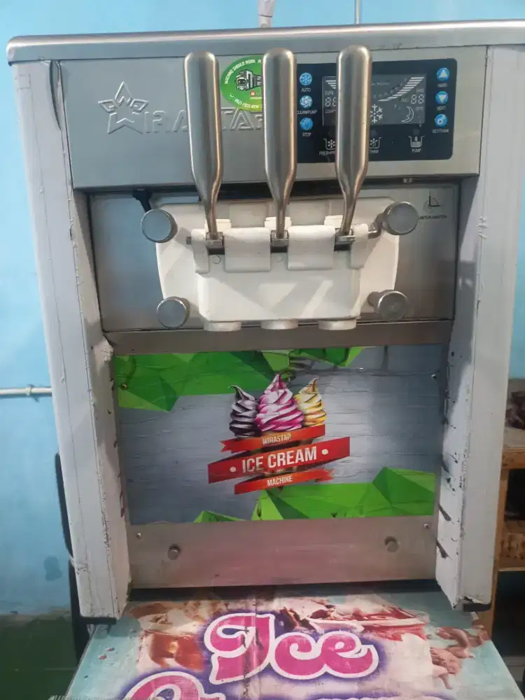 Mesin ice cream wirastar 3 tuas