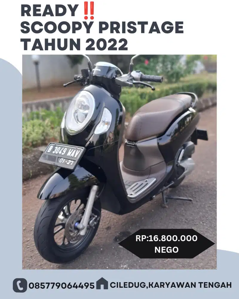 (A) Honda Scoopy Pristage tahun 2022