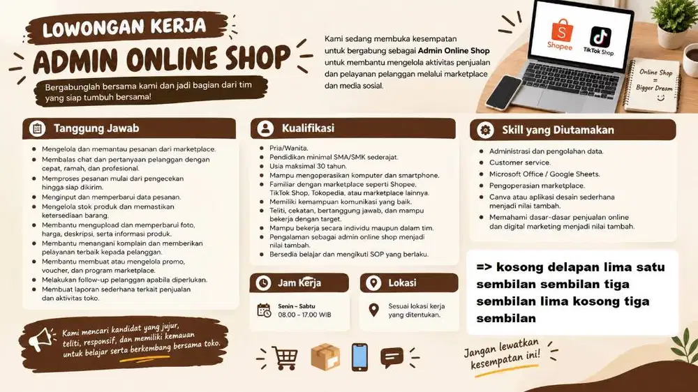 ADMIN ONLINE SHOP