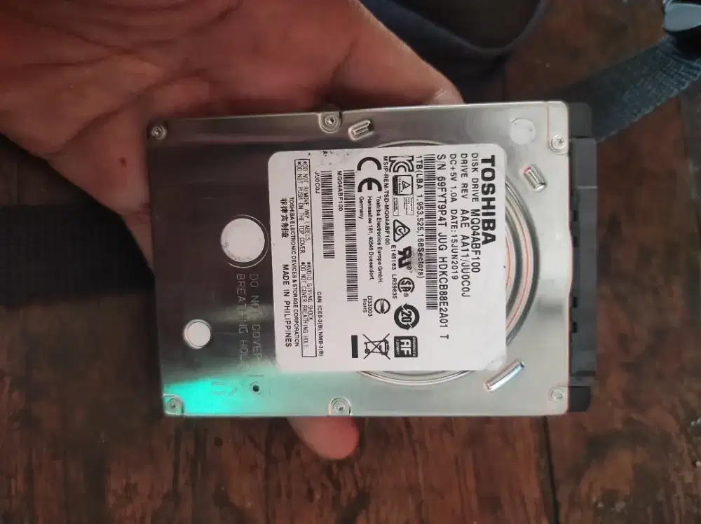 HARDISK laptop 1 TB 1 TERA bekas normal