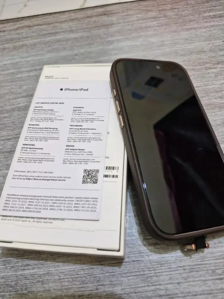 Iphone 17 256GB Warna Lavender IBOX original 99% Mulus
