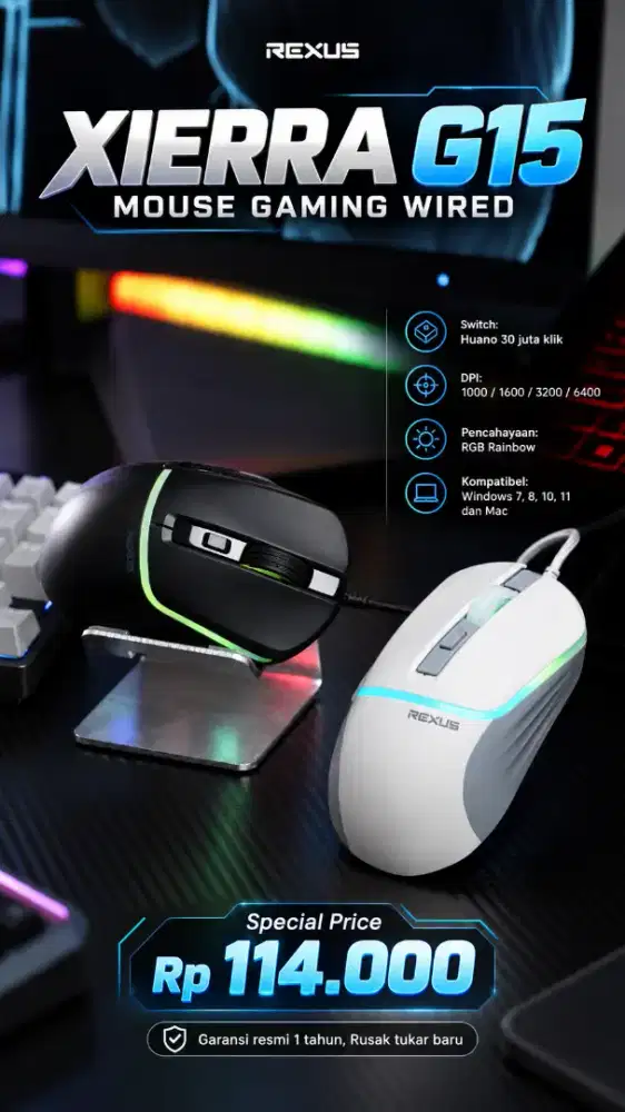 Mouse rexus Xierra G15