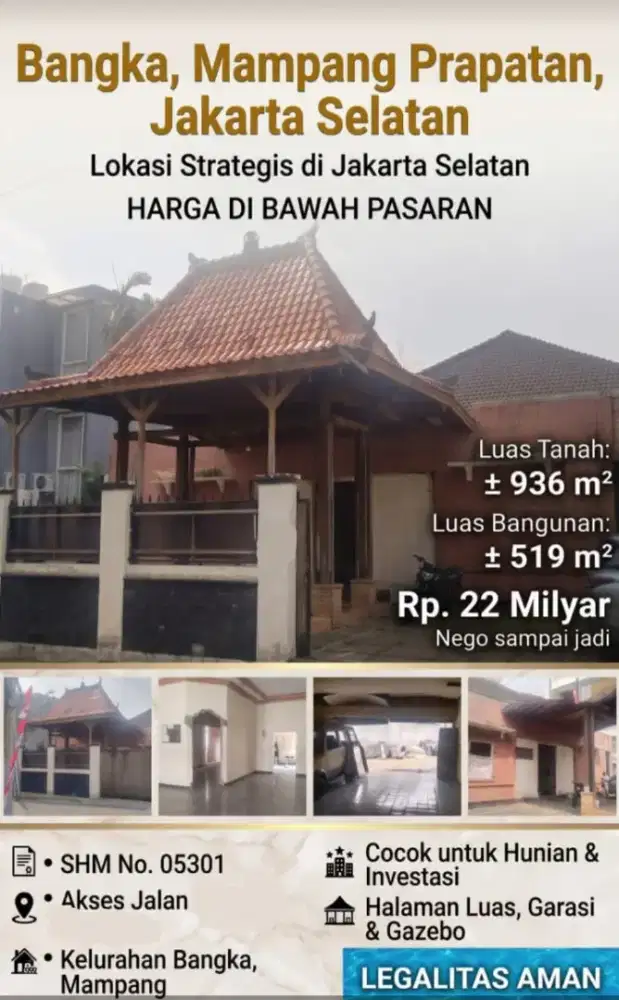 Dijual Rumah Tua Hitung Tanah Bungur Bangka