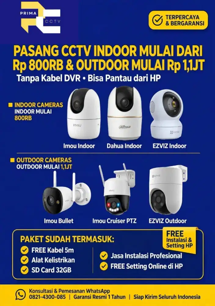 CCTV WiFi SIAP PASANG