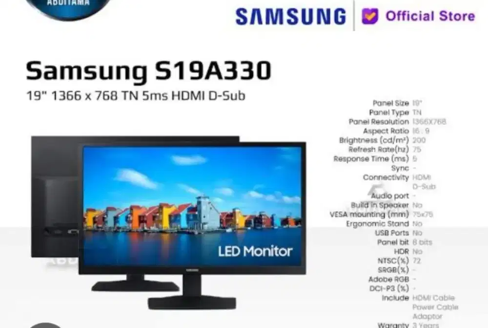 Monitor lcd merk Samsung