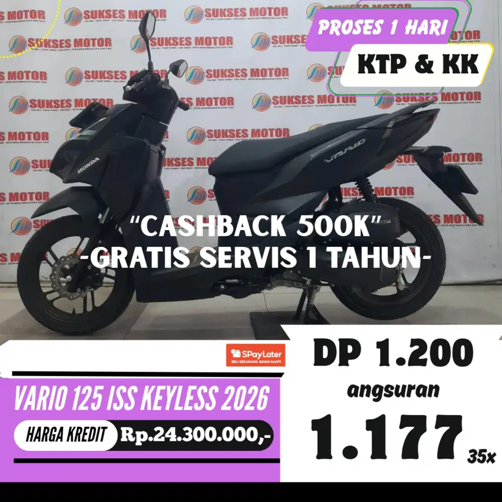 HONDA VARIO 125 ISS KEYLESS 2026 SEKEN KREDIT MURAH ANGSURAN RINGAN