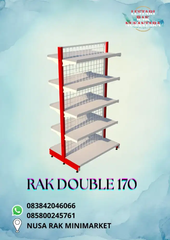 RAK GONDOLA DOUBLE 170 CM