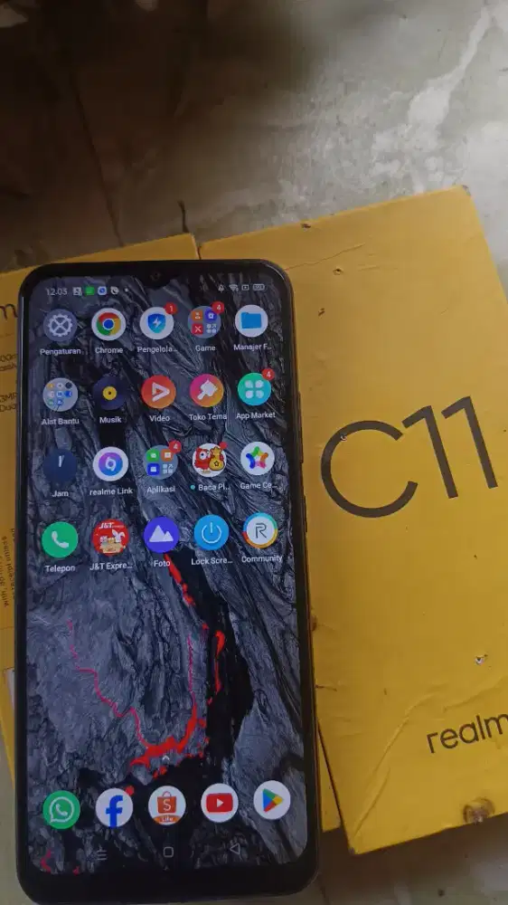 Jual hp realme siap pakai layar ganal