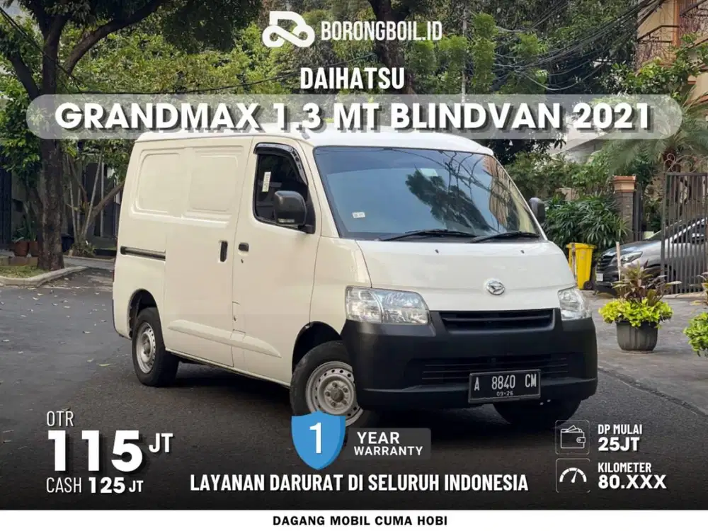 Daihatsu Grandmax 1.3 MT AC Blindvan 2021 Putih