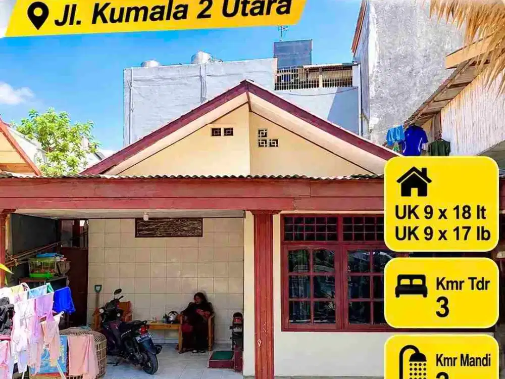 Dijual Rumah di Jl. Kumala 2 Utara Makassar