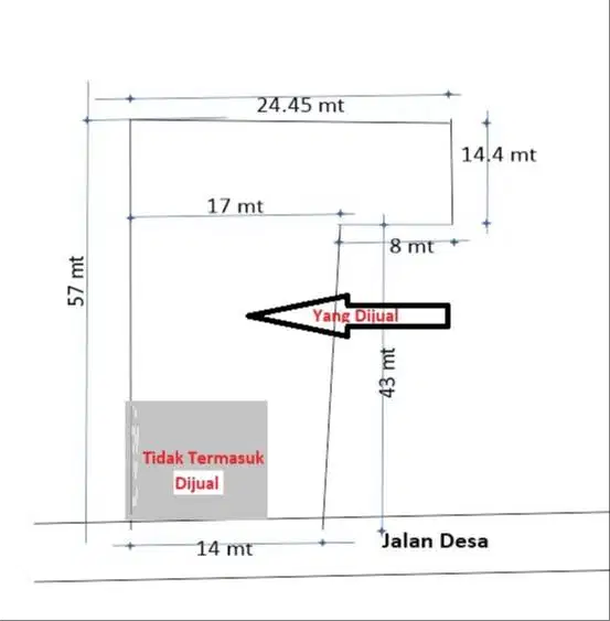 DIJUAL  TANAH DAN BANGUNAN LUAS 1018 M2, TANGGULUN KADUNGORA GARUT