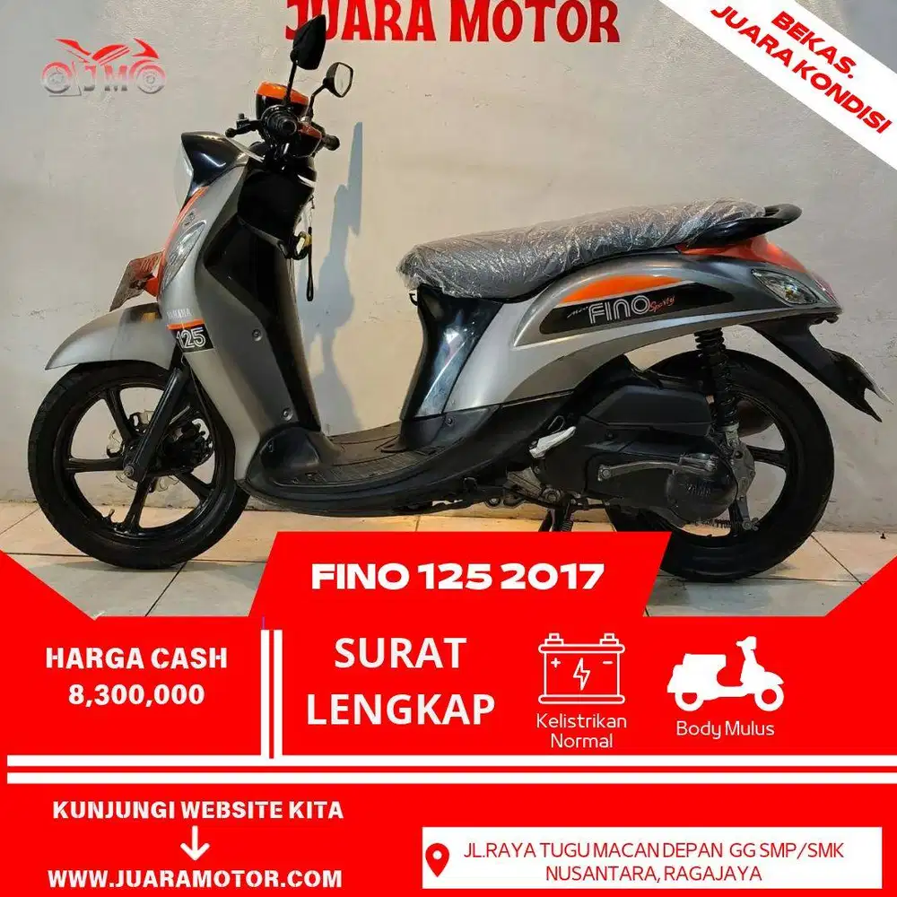 FINO 125 THN 2017 SURAT LENGKAP MOTOR TERAWAT BISA TUKAR TAMBAH