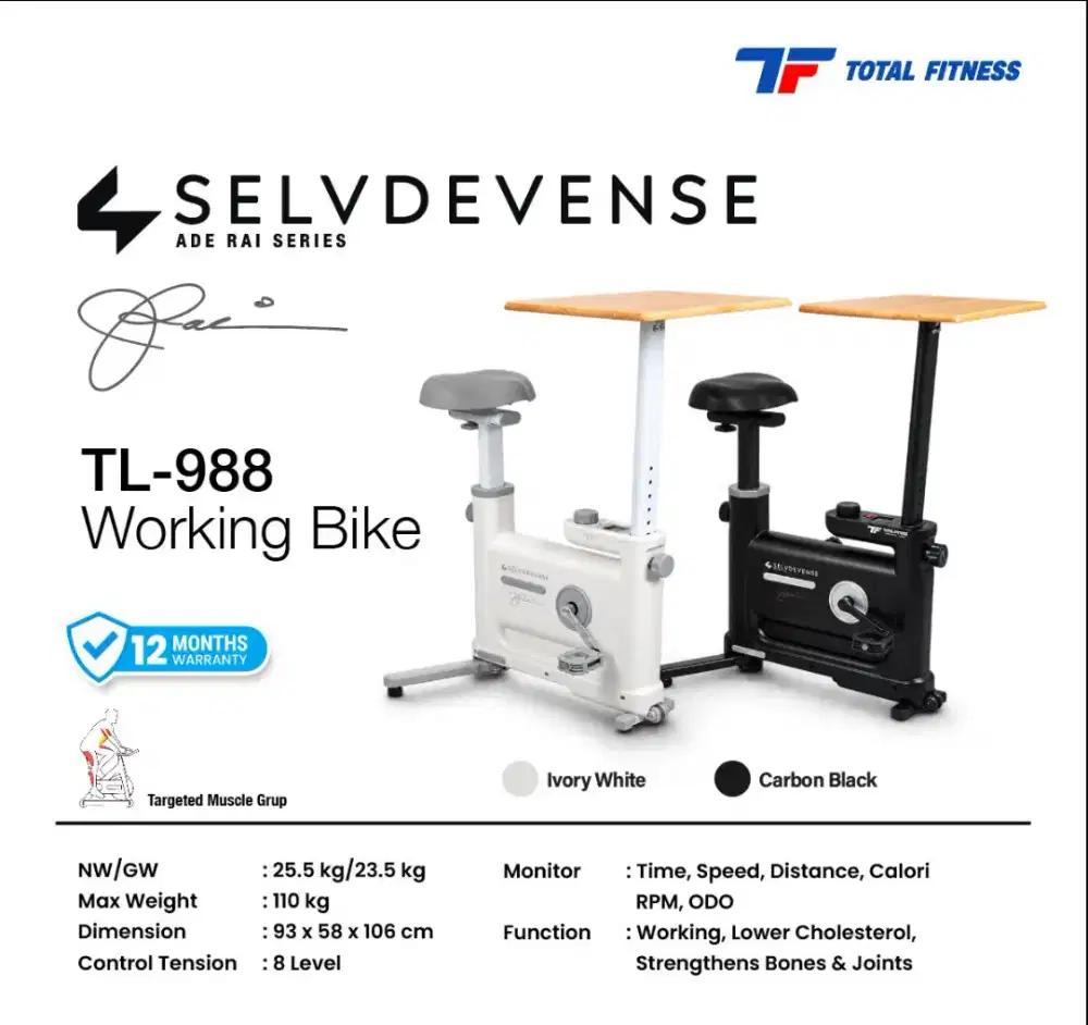 Working bike sepeda statis terbaru ready