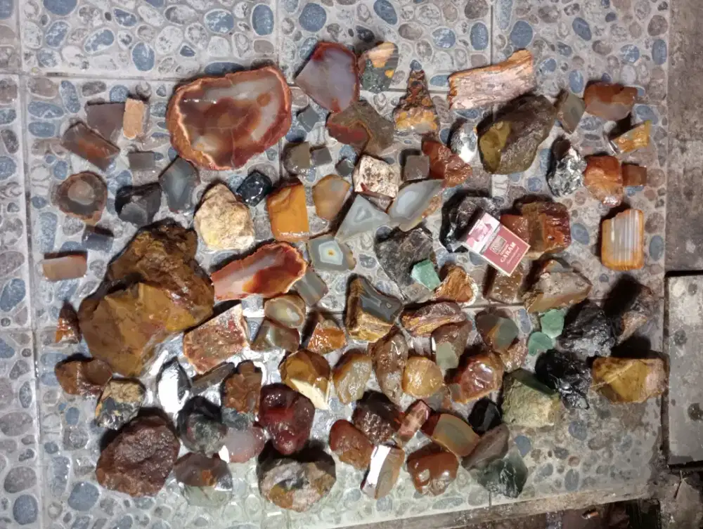 Batu Cincin Bahan Batu Garut Anggur Batu Raja Kelor dll