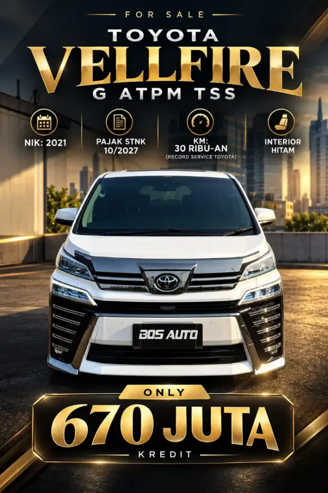 Toyota Vellfire G Atpm 2021