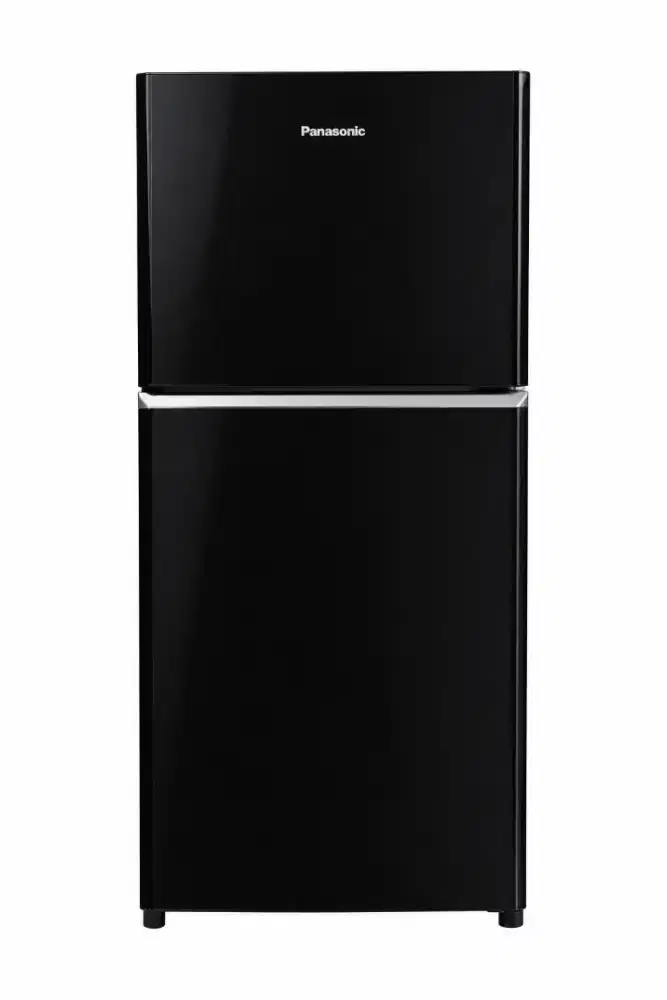 DIJUAL KULKAS PANASONIC 2 PINTU – HITAM ELEGAN (Second Hand)