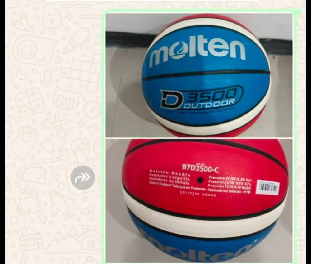 Bola basket molten original D3500 outdoor.