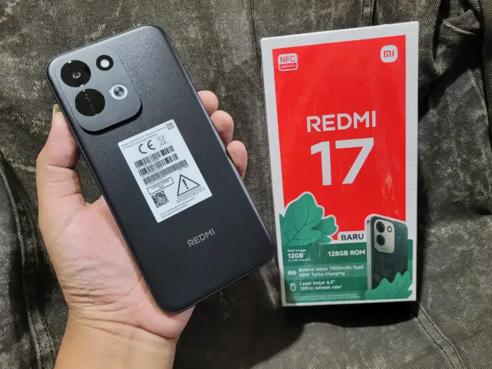 Redmi 17 ram 6/128gb mulus istimewa fullset original nominus
