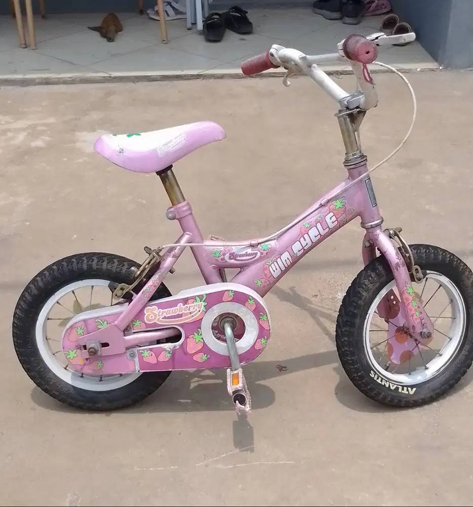 Dijual Sepeda Anak Wim Cycle 12 Strawberry Pink.
