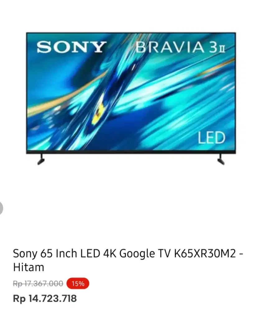 SONY GOOGLE TV 4K 65 INCI