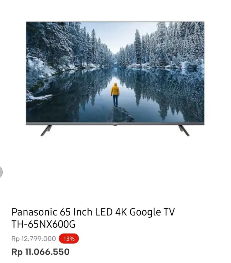 PANASONIC GOOGLE TV 4K 65INCI