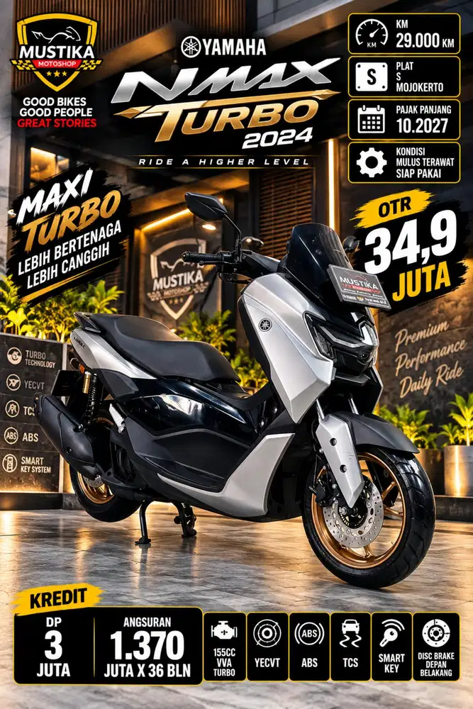 Termurah‼️Yamaha Nmax Turbo 2024. DANNY Mustika Sulfat