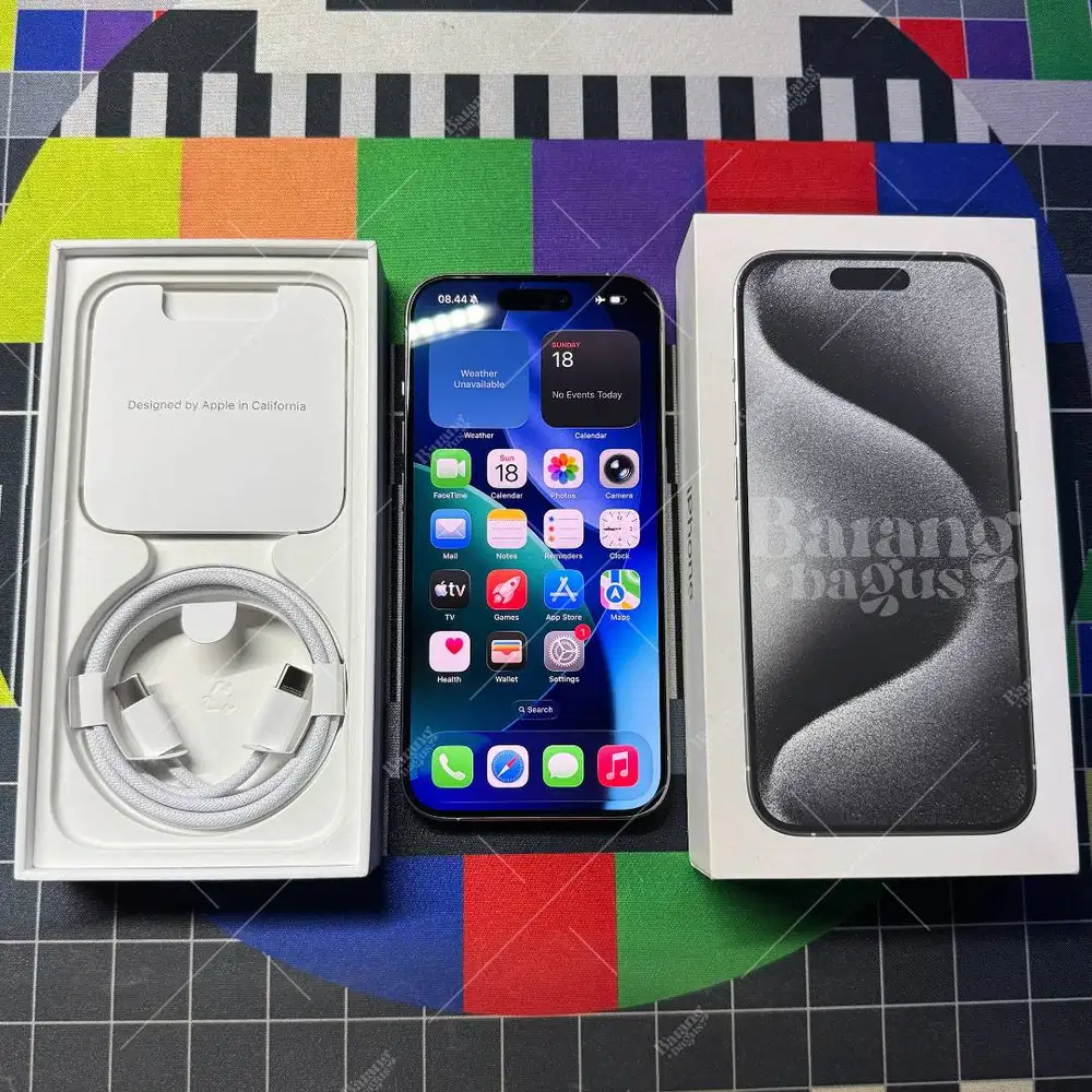 iPhone 15 Pro 256GB White BH 92% Fullset