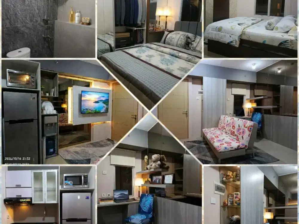 Dijual Apartemen Educity Tower Priceton Pakuwon City 3BR jadi 2BR Corner Full Furnished