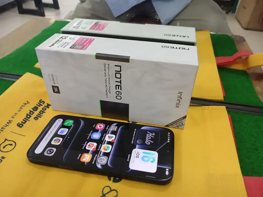 Infinix Note60 ram 8/256 gb mulus no minus lengkap normal
