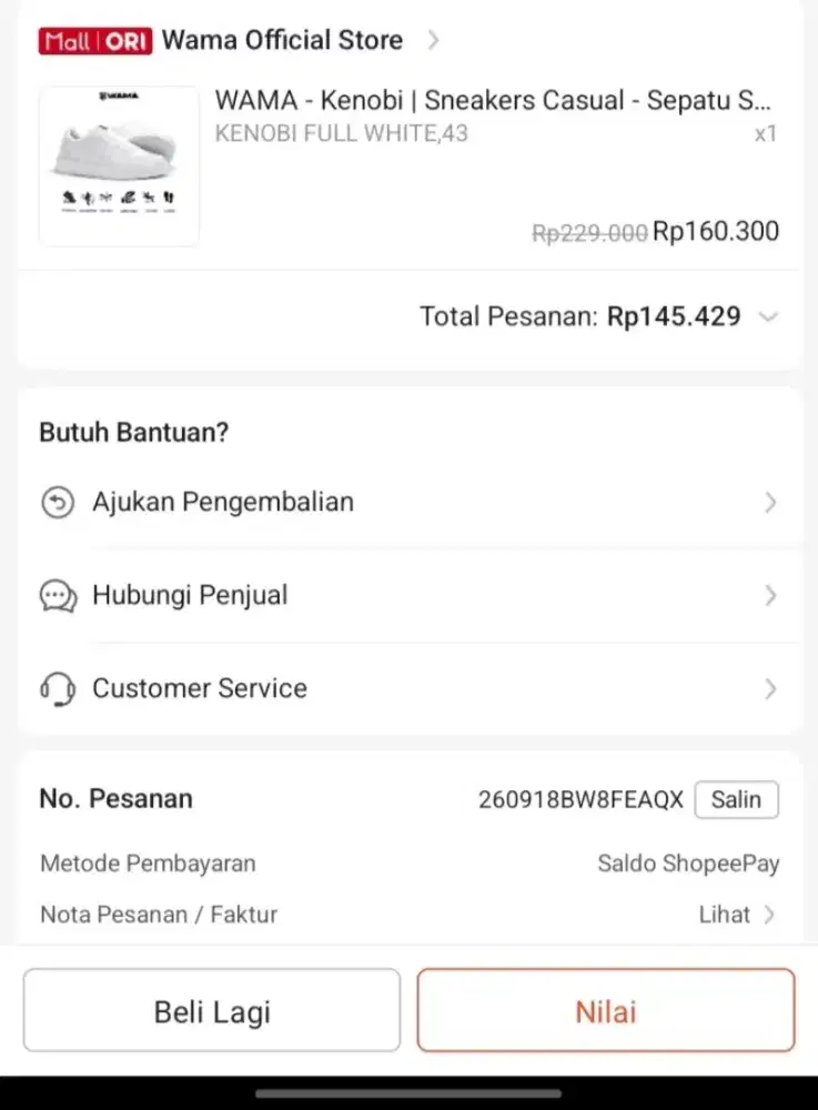 Sepatu celana dan gas portable