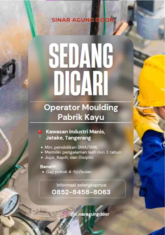Operator Moulding Pabrik Kayu
