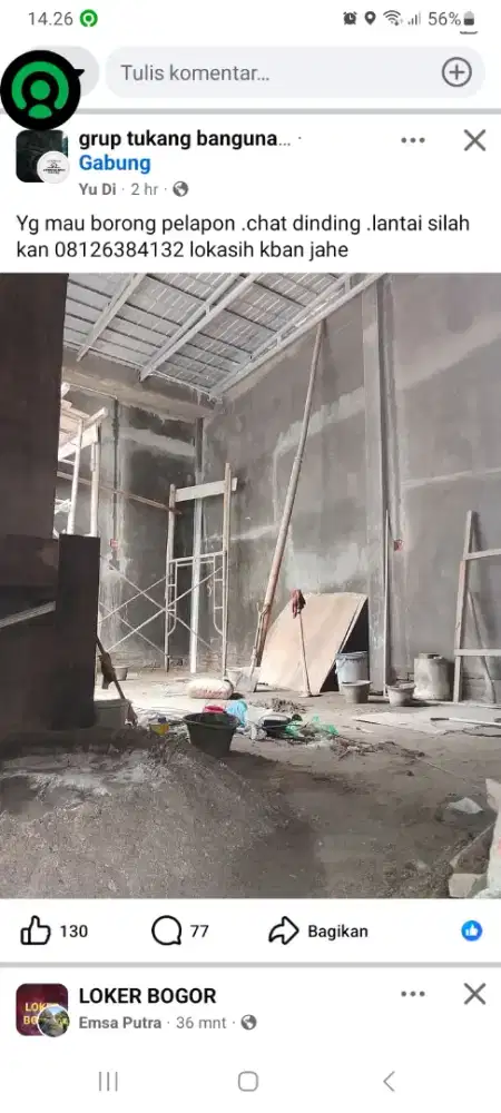 Jasa bikin atau renovasi rumah dll konstruksi dan pasang listrik