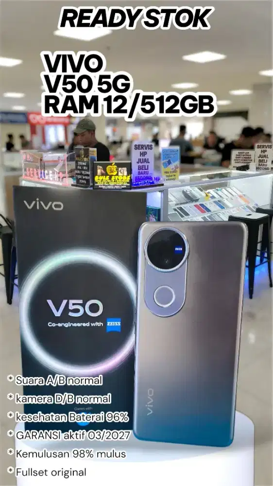 Vivo v50 5G 12/512GB Garansi on maret 2027