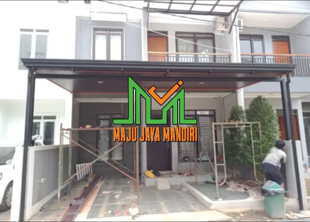 Kanopi atap alderon kombinasi plavon PVC