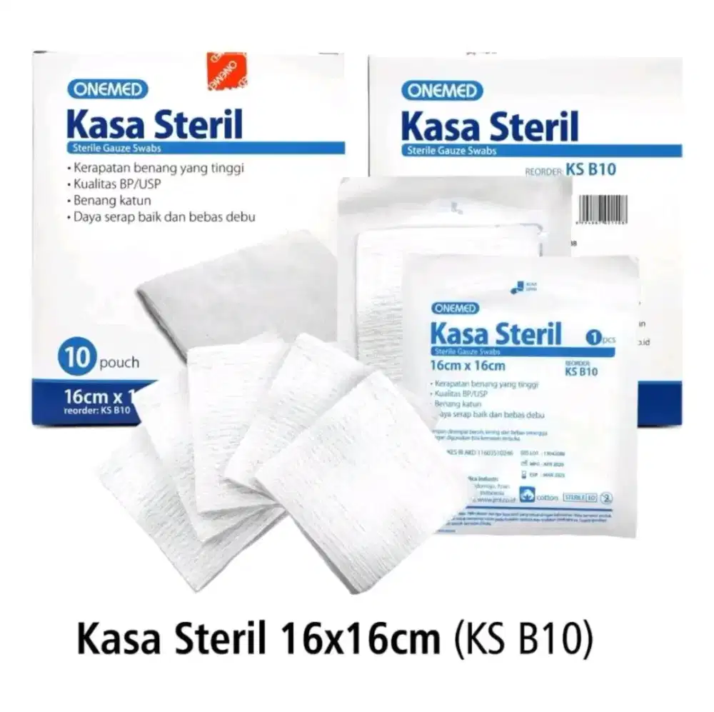 Kassa steril OneMed 16x16 (1box 10pcs)