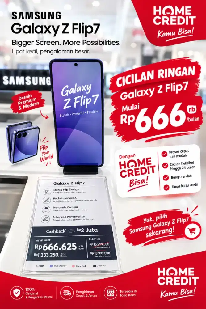 Samsung Galaxy Z Flip 7 5G di Erafone plaza kalibata