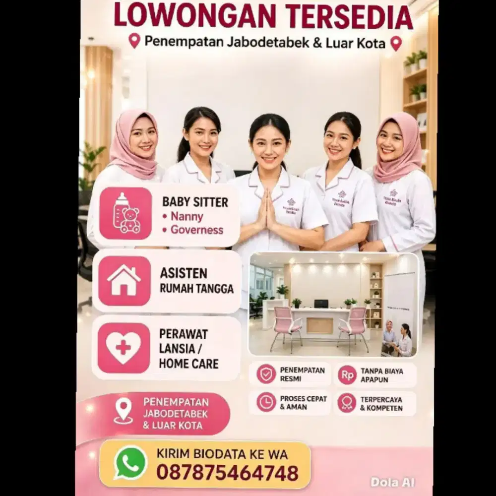 Banyak Job Baby Sitter ART & Perawat Lansia Terpercaya Terakreditasi
