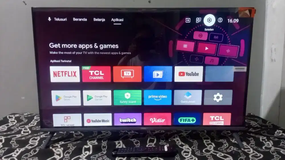 Tv led tcl android digital 32inchi likenew