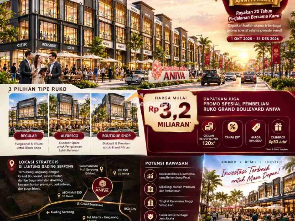 Ruko Grand Boulevard Aniva Gading Serpong
