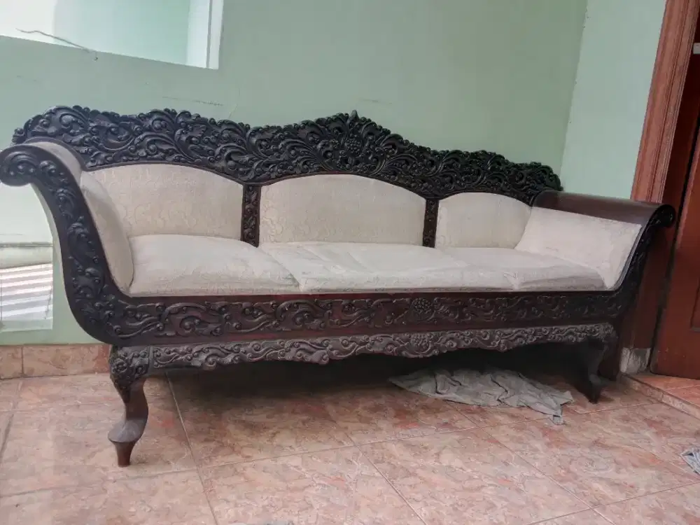 KURSI PANJANG JATI JEPARA ASLI