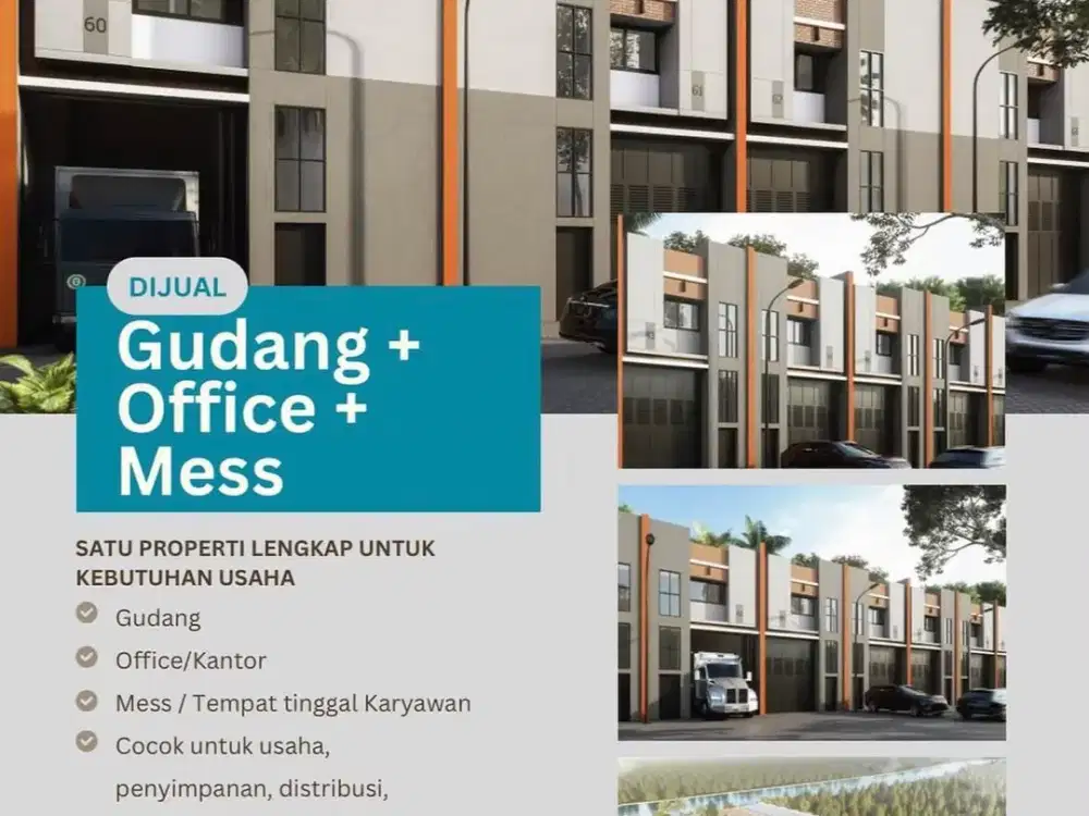 PENGUSAHA WAJIB LIHAT, SATU PROPERTI 2 LANTAI UNTUK GUDANG, KANTOR DAN MESS KARYAWAN - The EdGe