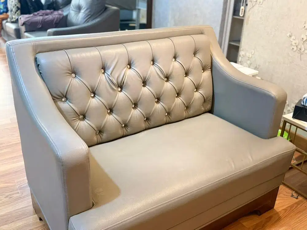 SOFA MEWAH  GREY 2 SEAT BISA NEGO