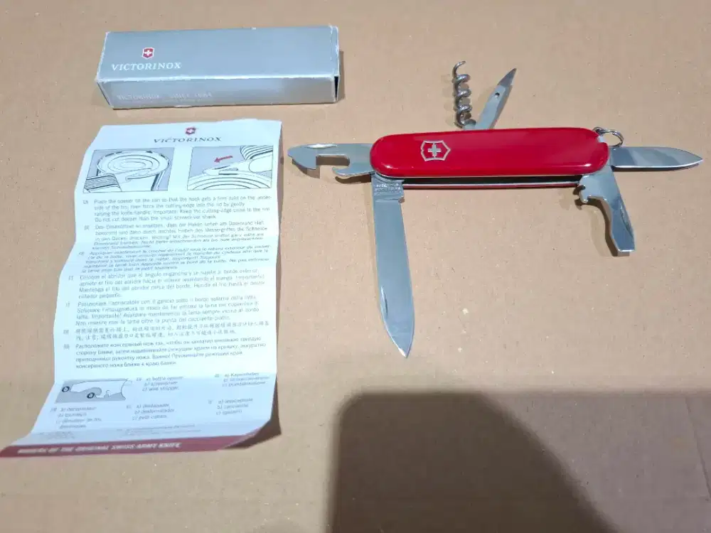 Victorinox Spartan (RED) 91 mm , Swiss Army Knife (Pisau Multifungsi)