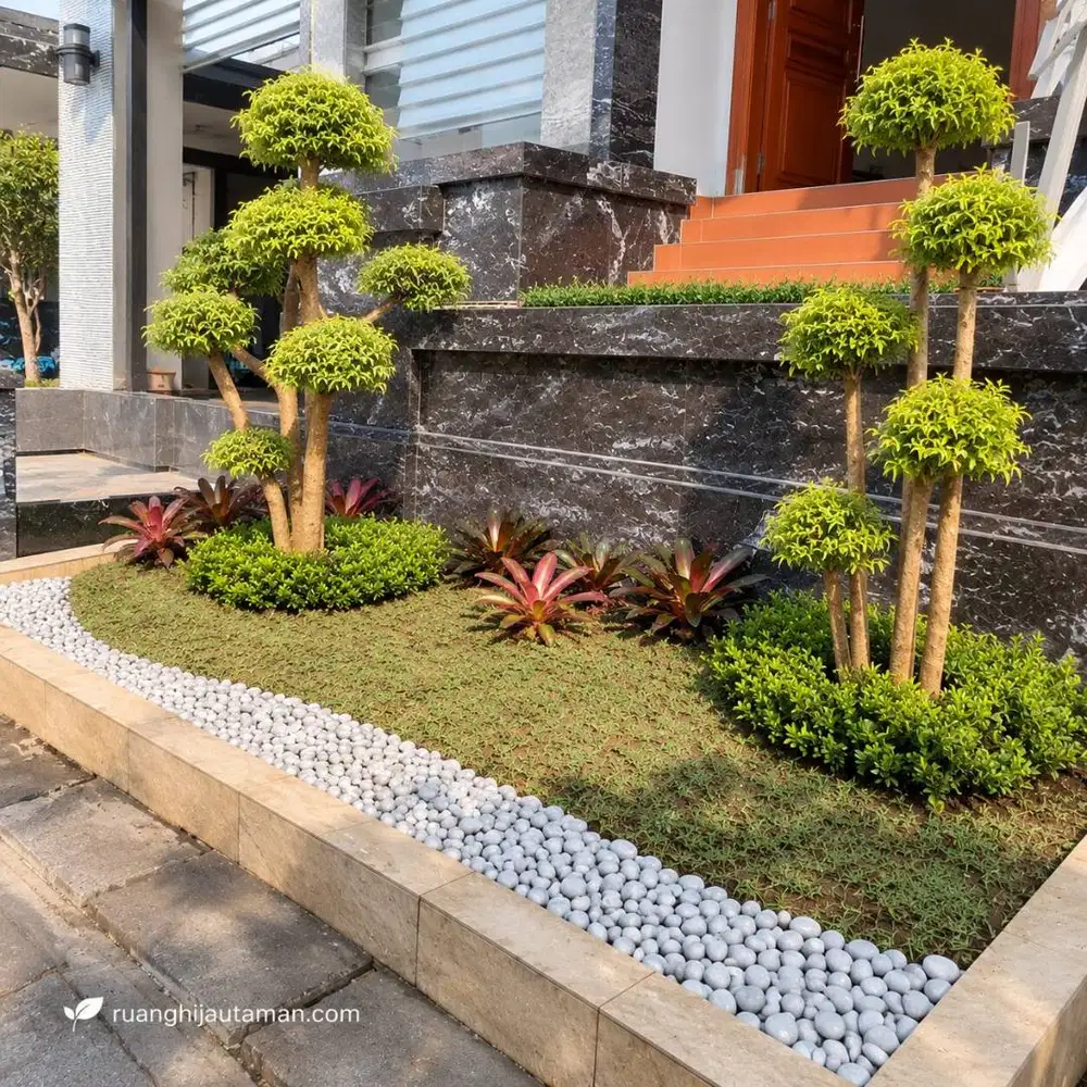 Pembuatan Taman Minimalis Halaman Depan
